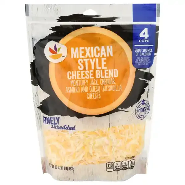 Our Brand Shredded Cheese 4 Cheese Mexican Style