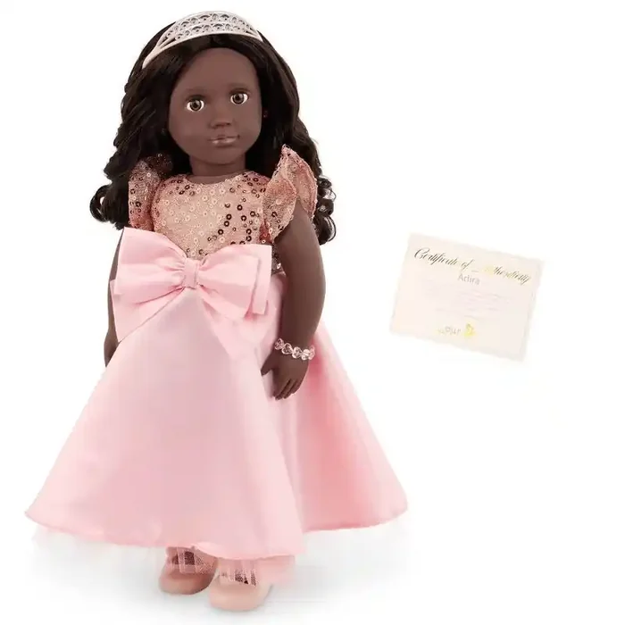 Our Generation Adira 18″ Special Edition 30th Anniversary Collectible Doll Fashion, Beauty, Wavy Black Hair, Includes Accessories