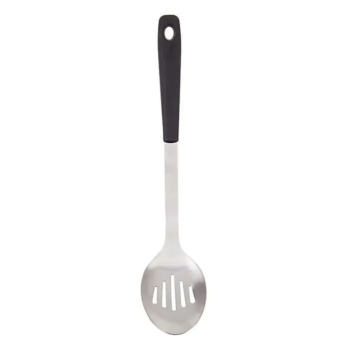 Our Table Metal Slotted Spoon – Black