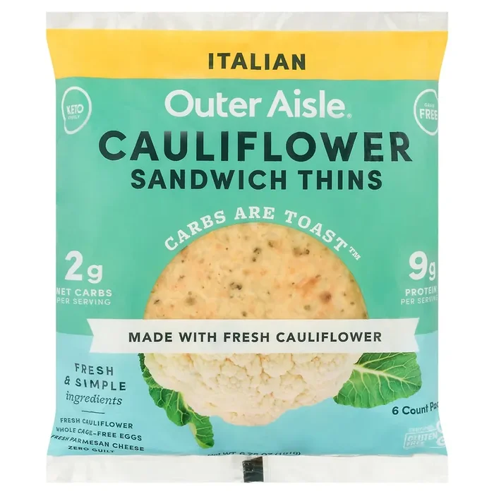 Outer Aisle Cauliflower Italian Sandwich Thins 6 ea