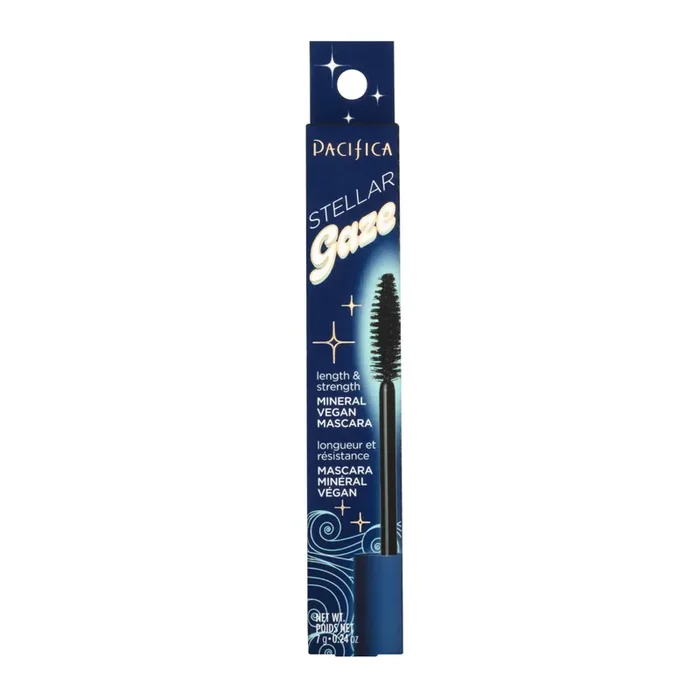 Pacifica Natural Minerals Stellar Gaze Length & Strength Mineral Mascara, Black, .3 fl oz