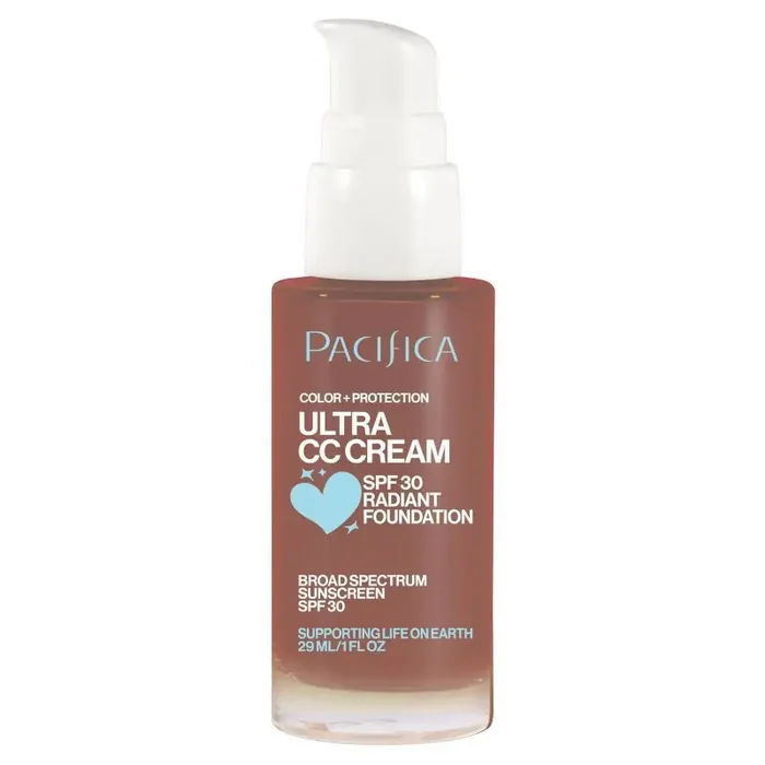 Pacifica Ultra CC Cream Radiant Foundation with SPF 17 – Cool/Deep – 1 fl oz
