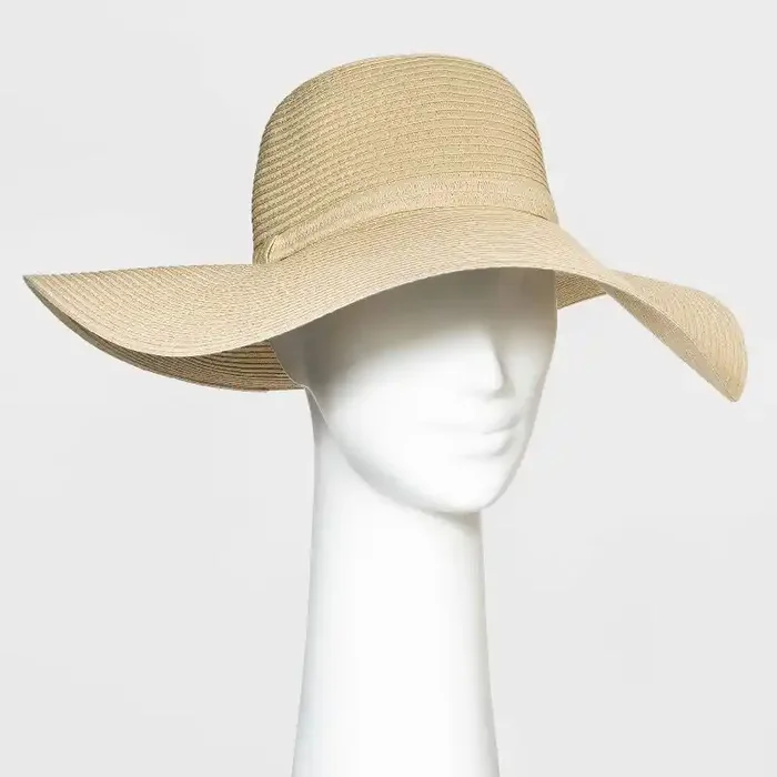 Packable Paper Straw Floppy Hat – Shade & Shore™ Natural
