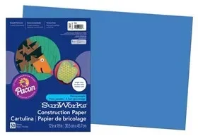 Pacon P7407 Sunworks 12X18 Construction Paper – Blue