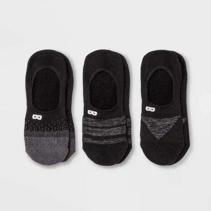 Pair of Thieves Men‘s Cushion No Show Socks 3pk – Black 6-12