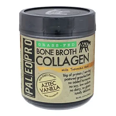 PaleoPro Aztec Vanilla Grass-Fed Bone Broth Collagen + Turmeric