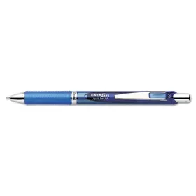 PENTEL OF AMERICA PENBLN75C EnerGel RTX Gel Pen, Retractable, Fine 0.5 mm Needle Tip, Blue Ink, Blue/Light Blue Barrel, Price/EA