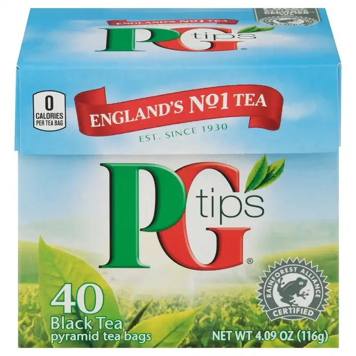 PG Tips Black Tea 40 Pyramid Tea Bags – 40 ct