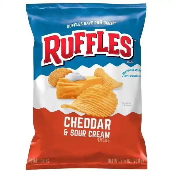 PICS Koka Booth Ruffles Potato Chips Cheddar & Sour Cream