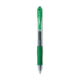 PILOT CORP. OF AMERICA PIL31025 G2 Premium Gel Pen, Retractable, Fine 0.7 mm, Green Ink, Smoke/Green Barrel, Dozen, Price/DZ