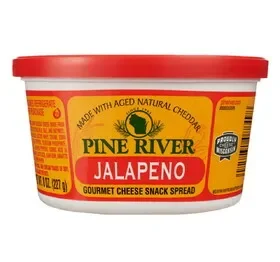 Pine River Jalapeno Gourmet Cheese Snack Spread, Shelf Stable 12/8oz, 511006, Price/CASE