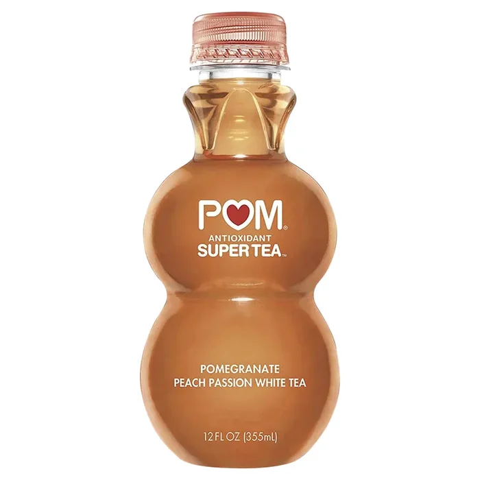 POM Antioxidant Super Tea Pomegranate Peach Passion White Tea 12 oz