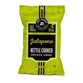 Pop Daddy Kettle Chips Jalapeno Kettle Chips, 5 Ounce, 12 Per Case, Price/case