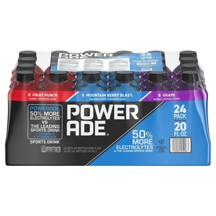 POWERADE Variety Pack Bottles- 24 ct