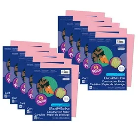 Prang PAC7003-10 Construction Paper Pink, 50 Per Pk 9X12 (10 PK)