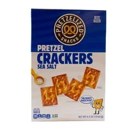 Pretzelized Sea Salt Pretzel Crackers 12/6.5oz, 512681, Price/CASE