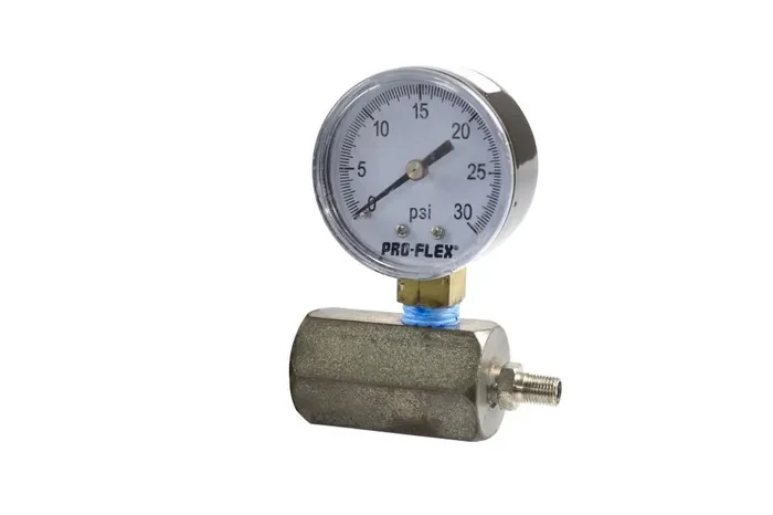 PRO-FLEX 3/4-in CSST Brass Hex Test Gauge