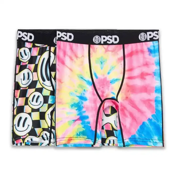 PSD 2pk ‘Happy Dye & Smiley‘ Boxer Briefs – XL
