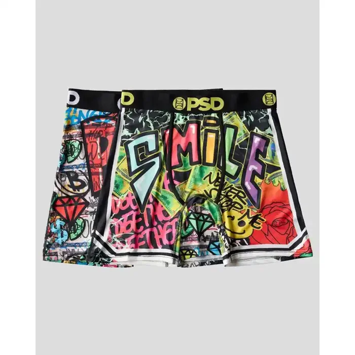 PSD Men‘s Graffiti Smile Print Briefs – S