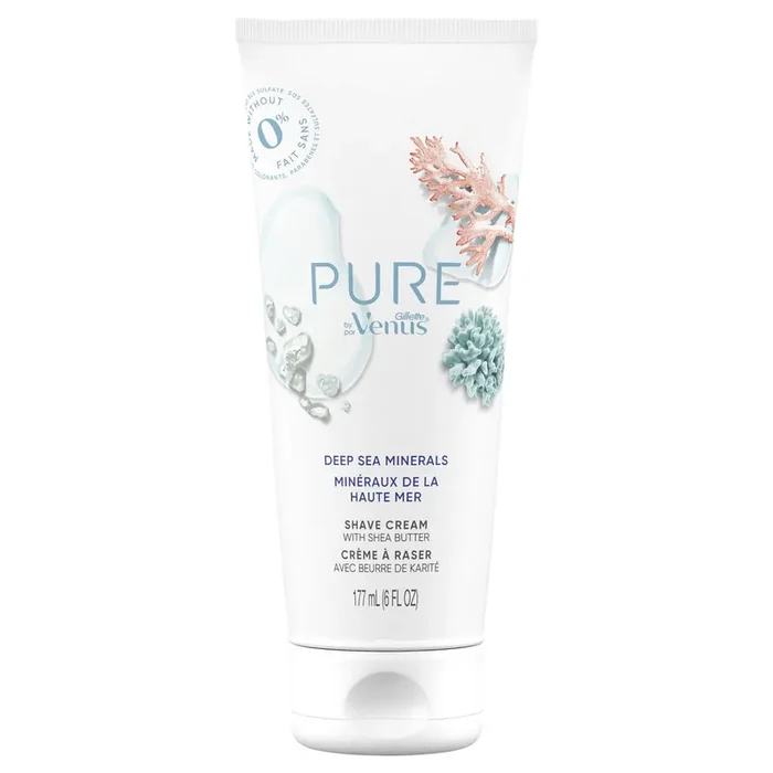 PURE by Gillette Venus Shaving Cream – Deep Sea Minerals, 6 fl oz