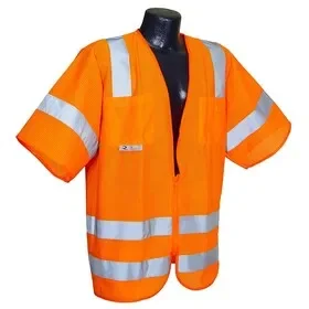 Radians RAD-SV83OM2X Radians Class 3 Type R Mesh Vest w/ Zipper, Orange – 2XL