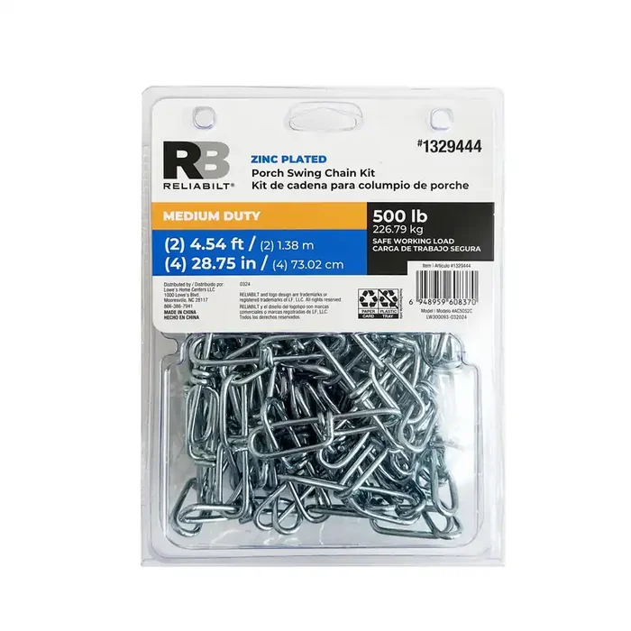 RELIABILT 14.0-ft x Weldless Zinc plated Steel Chain (By-the-Roll)