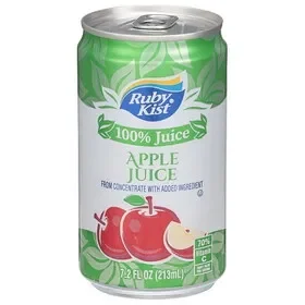 Ruby Kist 24/7.2 Apple Juice, 7.2 Ounce, 24 Per Case, Price/case