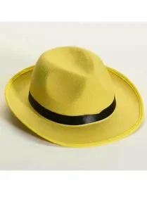 Ruby Slipper Sales 67588 Yellow Deluxe Fedora – NS