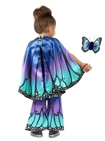 Ruby Slipper Sales PP8105 Kids Blue Butterfly Cape – OS