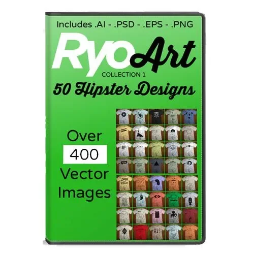 RyoArt Vector Collection 1 – 50 Hipster Designs (Download Only)