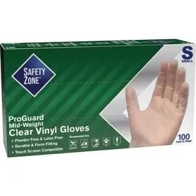Safety Zone SZNGVP9SM1 3 mil General-purpose Vinyl Gloves