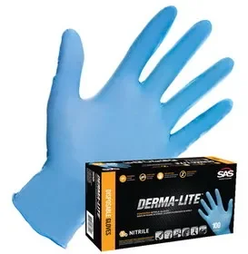 Sas Safety 6608 Dermalite 5Mil Nitrile Glvs Lg (Bx/100), Price/BX