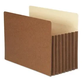 Smead SMD74395 Redrope TUFF Pocket Drop-Front File Pockets with Fully Lined Gussets, 7″ Expansion, Legal Size, Redrope, 5/Box, Price/BX