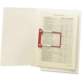 Smead U-Clip Bonded Fastener, 2″ Capacity, Red, 100 per Box (68260), Price/BX