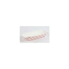 SQP 8701 Metric Food Tray #100, Red Plaid, (1000/CS), Price/Case