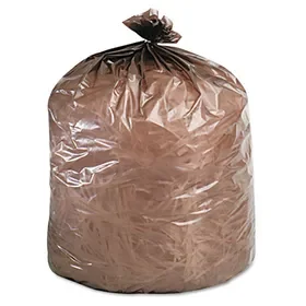 Stout STOG3344B11 Controlled Life-Cycle Plastic Trash Bags, 39 gal, 1.1 mil, 33″ x 44″, Brown, 40/Box, Price/BX