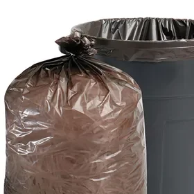 STOUT STOT4048B15 Total Recycled Content Plastic Trash Bags, 45 gal, 1.5 mil, 40″ x 48″, Black/Brown, 100/Carton, Price/CT