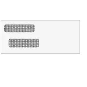 Super Forms 80514 – Double Window Envelope (Moisture Seal) 3 7/8 x 9 1/8