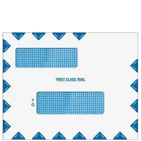 Super Forms 80783PS – Double Window First Class Mail Envelope (Peel & Close)