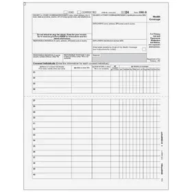 Super Forms B95BFPREC05 – Form 1095-B – Full Page (Recipient Copy)