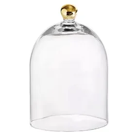 Tablesugar N6521 Glass Cloche with Gold Knob – Large