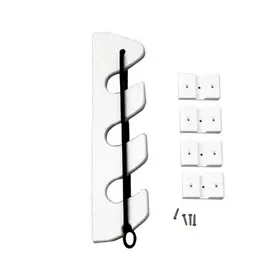 TACO 3-Rod Poly Bungee Rod Holder Rack – White