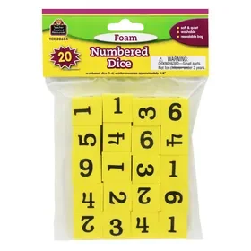 Teacher Created Resources TCR20604 Foam Numbered Dice, Price/EA