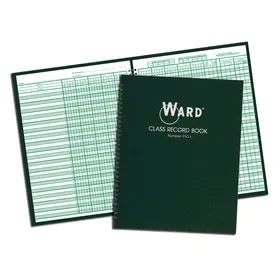 THE HUBBARD COMPANY WAR910L Class Record Book 9-10 Week Grading Periods, Price/EA