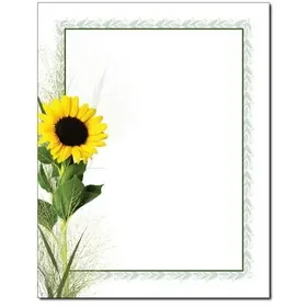 The Image Shop OLH097-25 Sunflower Letterhead, 25 pack