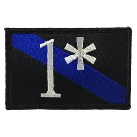 Thin Blue Line Thin Blue Line American Flag Patch, Velcro, 2 x 3 Inches