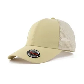 TOPTIE 6 Panel Structured Trucker Cap, Water-resistant High Profile Baseball Cap, Men Adjustable Breathable Trucker Hat