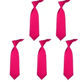 TOPTIE Mens Formal Tie Wholesale, Wedding Neckties Solid Color, 3.75″ Satin Finish-5 PCS