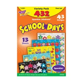 Trend Enterprises T-63901 Sparkle Stickers School Days, Price/PK