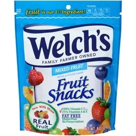 Welch’s Mixed Fruit Resealable Fruit Snack, 8 Ounces, 9 per case, Price/case